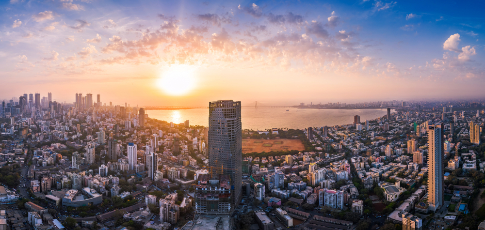 View,Of,Mumbai,Showing,The,Bandra,Worli,Sea,Link,In